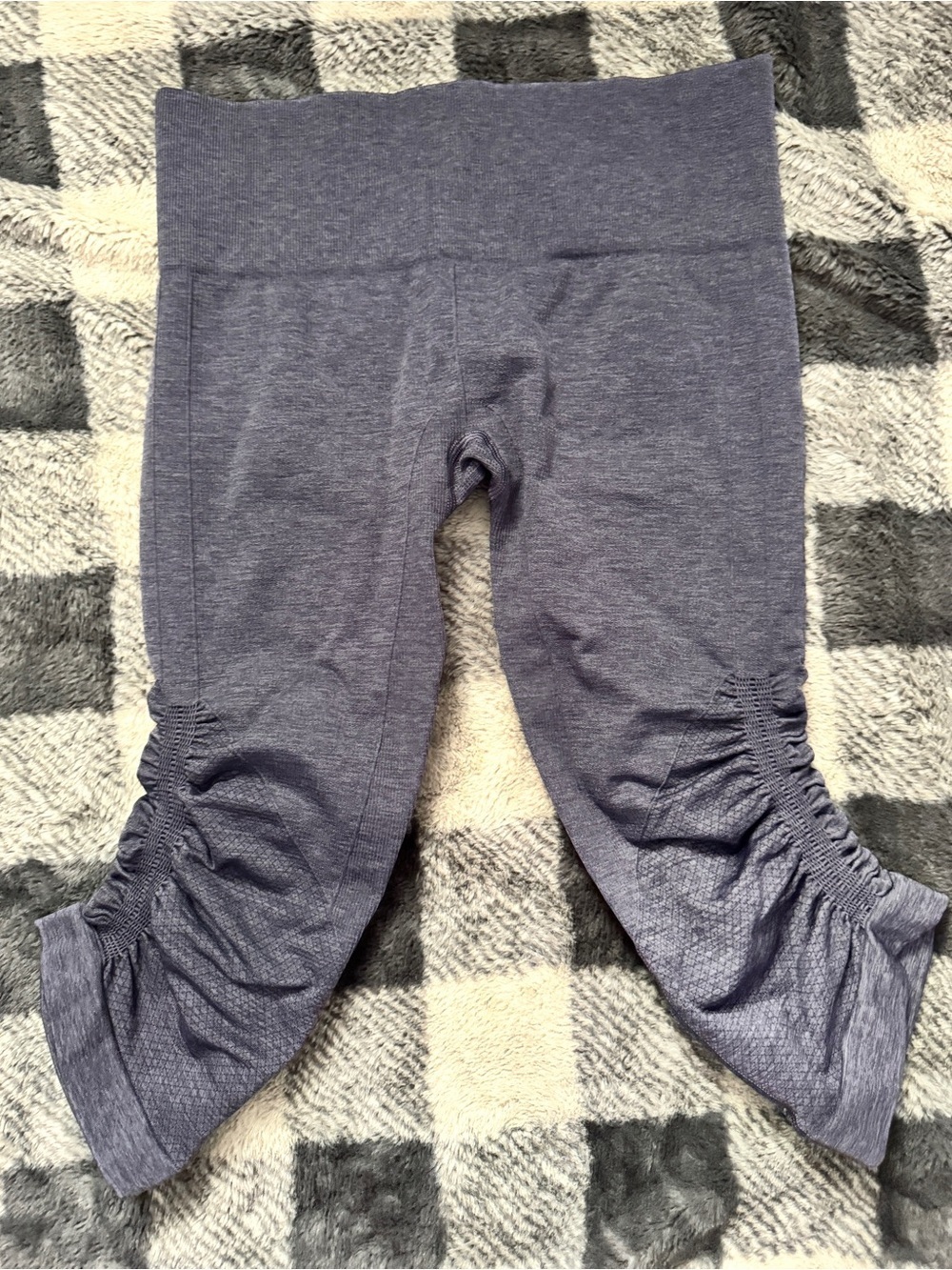 Lululemon The Flow Crop Legging in a heathered inkwell-6